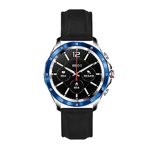 ACM Watch Strap Leather Belt 22mm compatible with Titan Zeal Smartwatch Casual Classic Band Black - Image 4