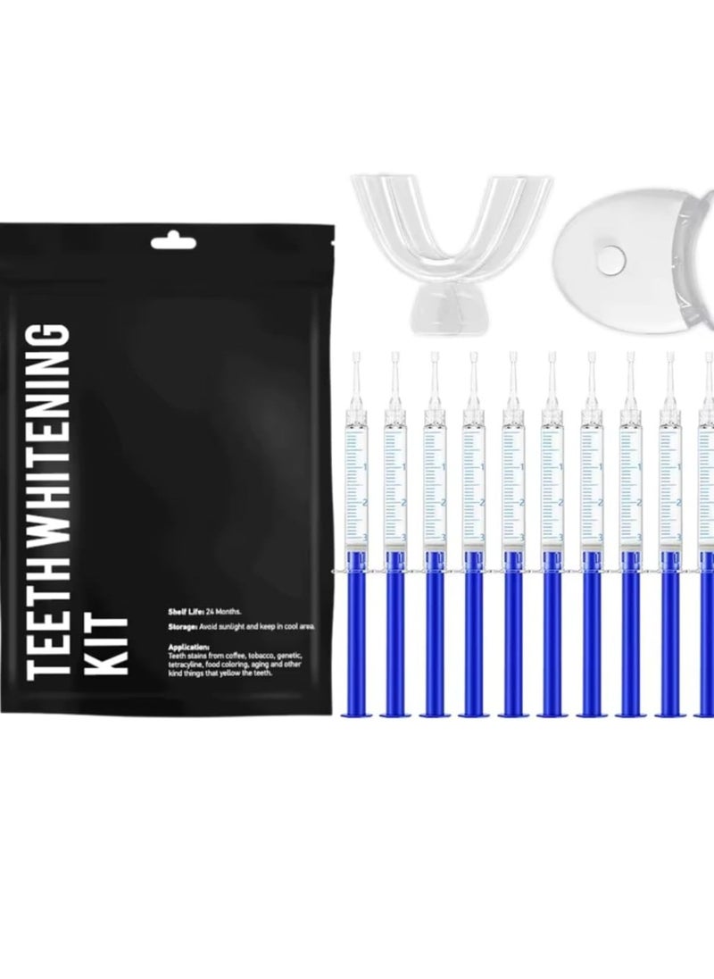 NIKITA.VIVI Teeth Whitening Kit with LED Light with 10 Professional Teeth Whitening Gel and 2Pcs Moldable Tray Non Sensitive Fast Teeth Whitener Set  - Image 1
