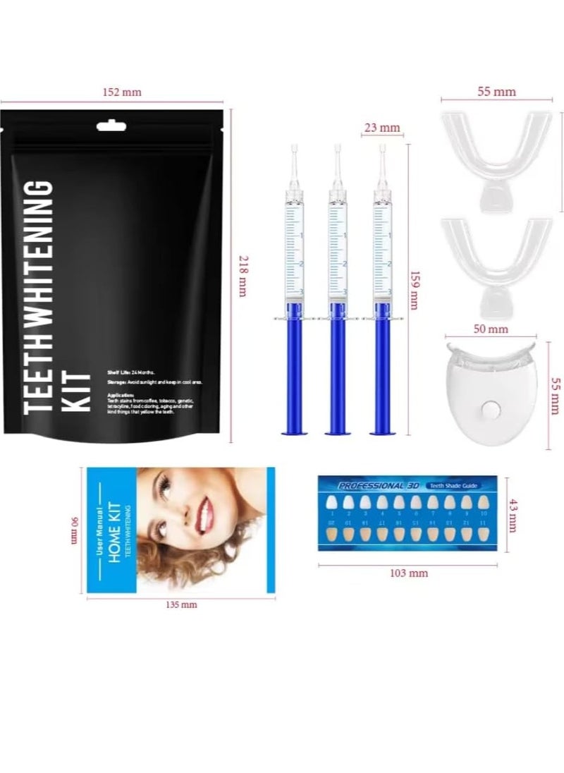NIKITA.VIVI - Teeth Whitening Kit with LED Light with 10 Professional Teeth Whitening Gel and 2Pcs Moldable Tray Non Sensitive Fast Teeth Whitener Set - Image 1