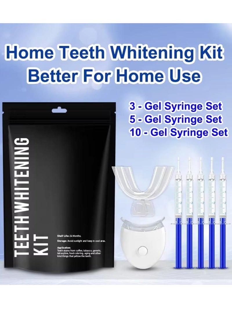 NIKITA.VIVI - Teeth Whitening Kit with LED Light with 10 Professional Teeth Whitening Gel and 2Pcs Moldable Tray Non Sensitive Fast Teeth Whitener Set - Image 1