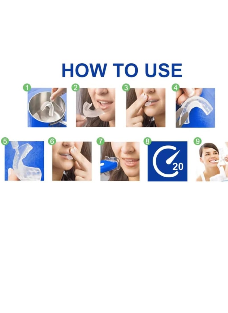 NIKITA.VIVI - Teeth Whitening Kit with LED Light with 10 Professional Teeth Whitening Gel and 2Pcs Moldable Tray Non Sensitive Fast Teeth Whitener Set - Image 1
