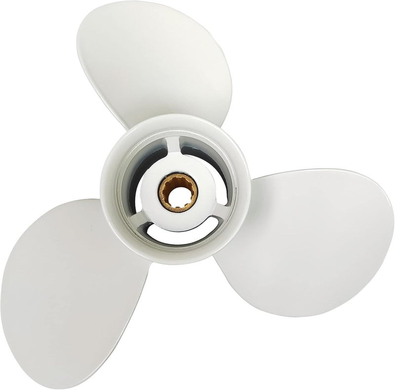 DLNIG 9 7/8x12-F Aluminum Propeller for Yamaha Outboard Engines 20hp-30hp - Image 2