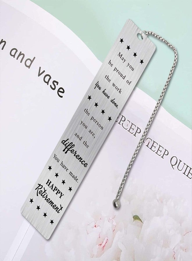 Jzxwan Retirement Gifts for Women Men 2025, Happy Retirement Bookmark for Coworker Librarian Teachers Nurses Mom Friends, Retired Gift - Image 5