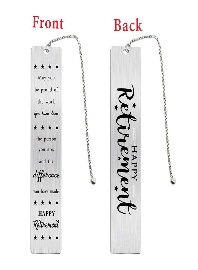 Jzxwan Retirement Gifts for Women Men 2025, Happy Retirement Bookmark for Coworker Librarian Teachers Nurses Mom Friends, Retired Gift - Image 2