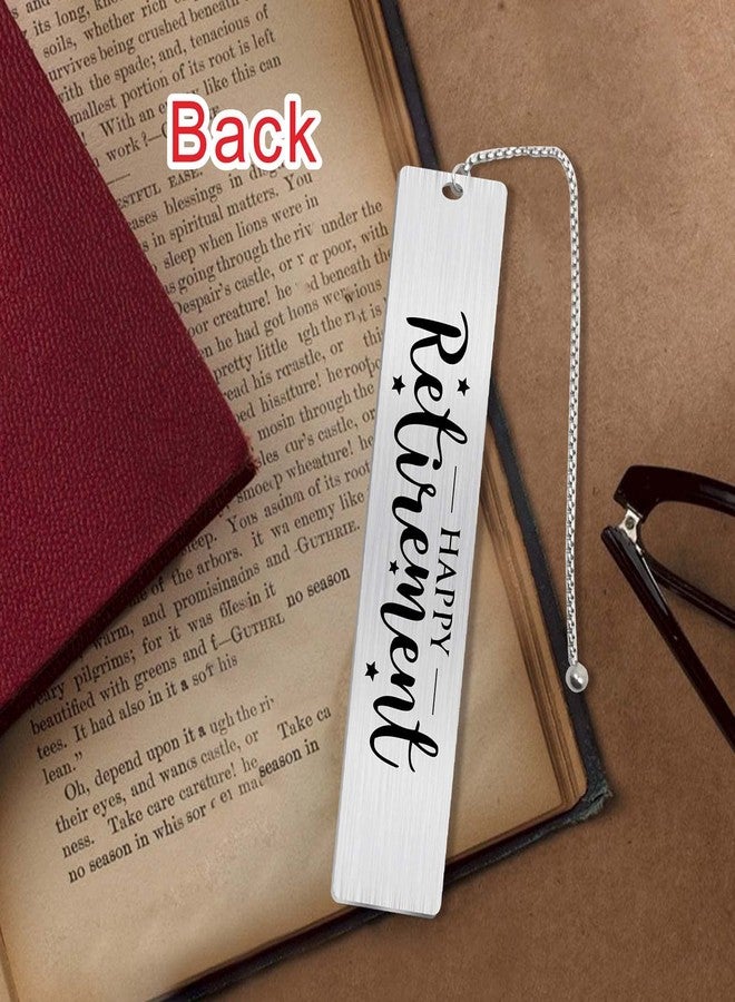 Jzxwan Retirement Gifts for Women Men 2025, Happy Retirement Bookmark for Coworker Librarian Teachers Nurses Mom Friends, Retired Gift - Image 4