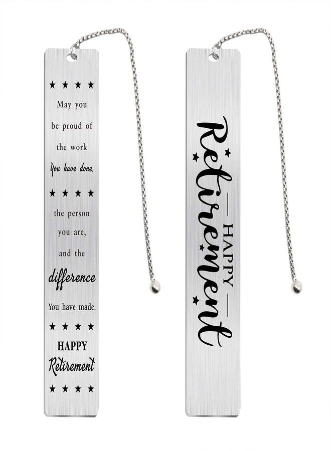 Jzxwan Retirement Gifts for Women Men 2025, Happy Retirement Bookmark for Coworker Librarian Teachers Nurses Mom Friends, Retired Gift - Image 1