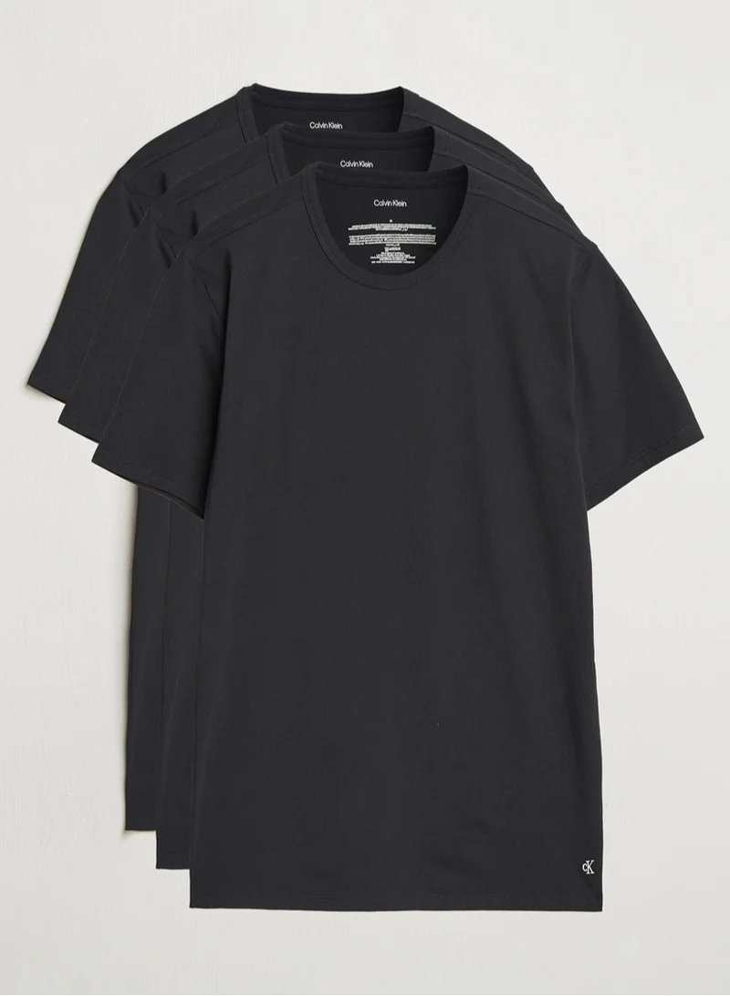 كالفن كلاين تيشيرت قطن مخلوط - عبوة من 3 قطع