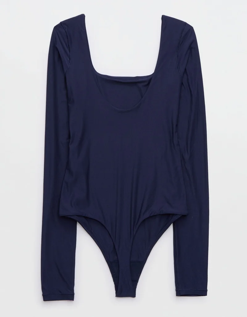 Aerie  Aerie SMOOTHEZ Long Sleeve Bodysuit for Women | Best Price UAE