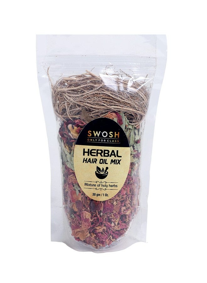 Swosh Jadibutti Mixture For Hair Oil Infusion 30 Gram (Pack Of 2) Complete Hair Care Make Your Own Hair Oil Diy Jadibuti Mix For Strong & Lustrous Hair 100% Natural & Plant Derived (60 Gram) - Image 2