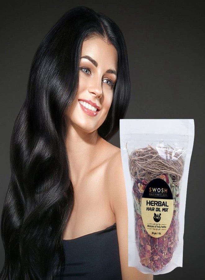 Swosh Jadibutti Mixture For Hair Oil Infusion 30 Gram (Pack Of 2) Complete Hair Care Make Your Own Hair Oil Diy Jadibuti Mix For Strong & Lustrous Hair 100% Natural & Plant Derived (60 Gram) - Image 5
