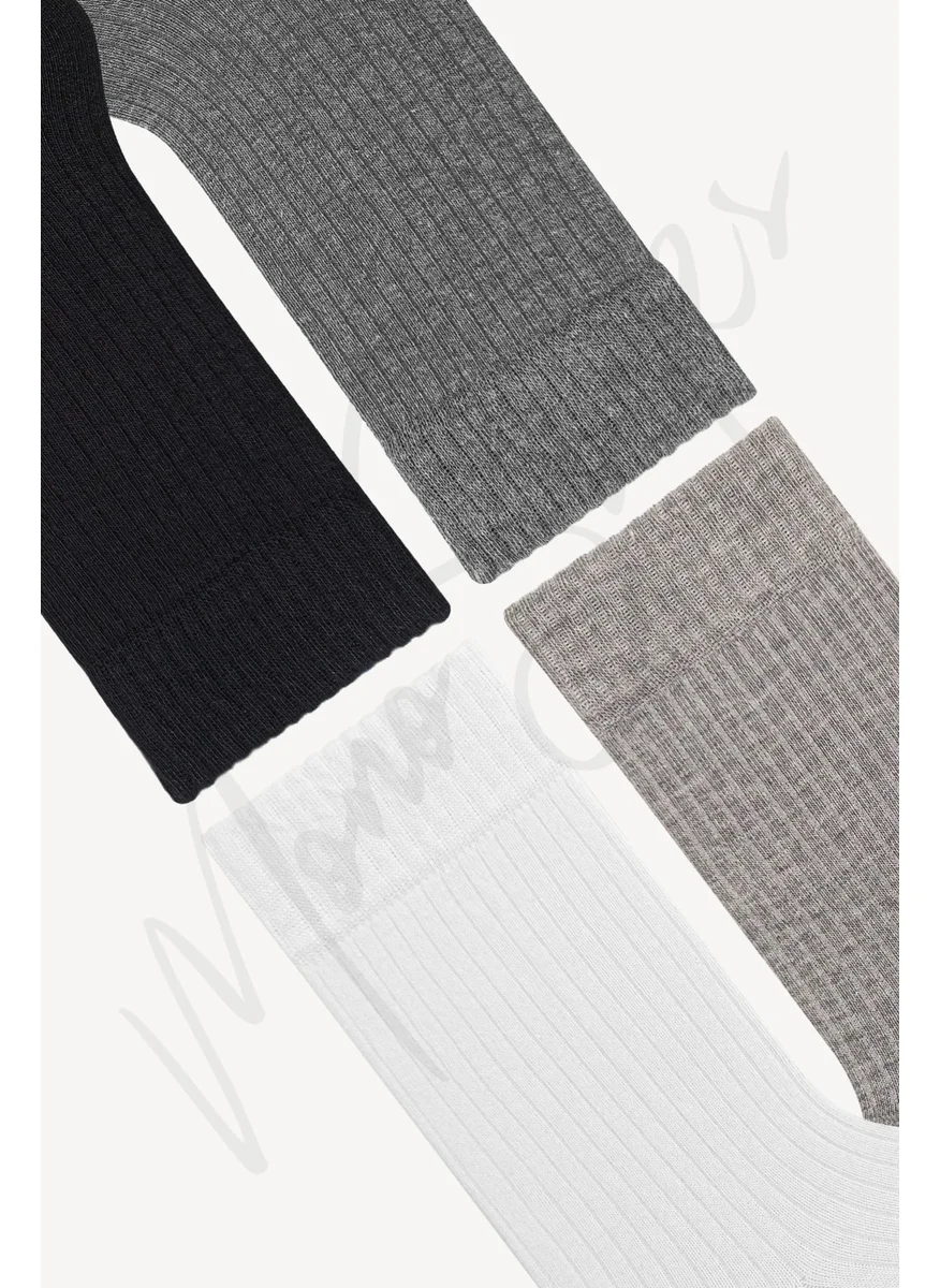Mono Socks Ribbed Basic Socket Socks