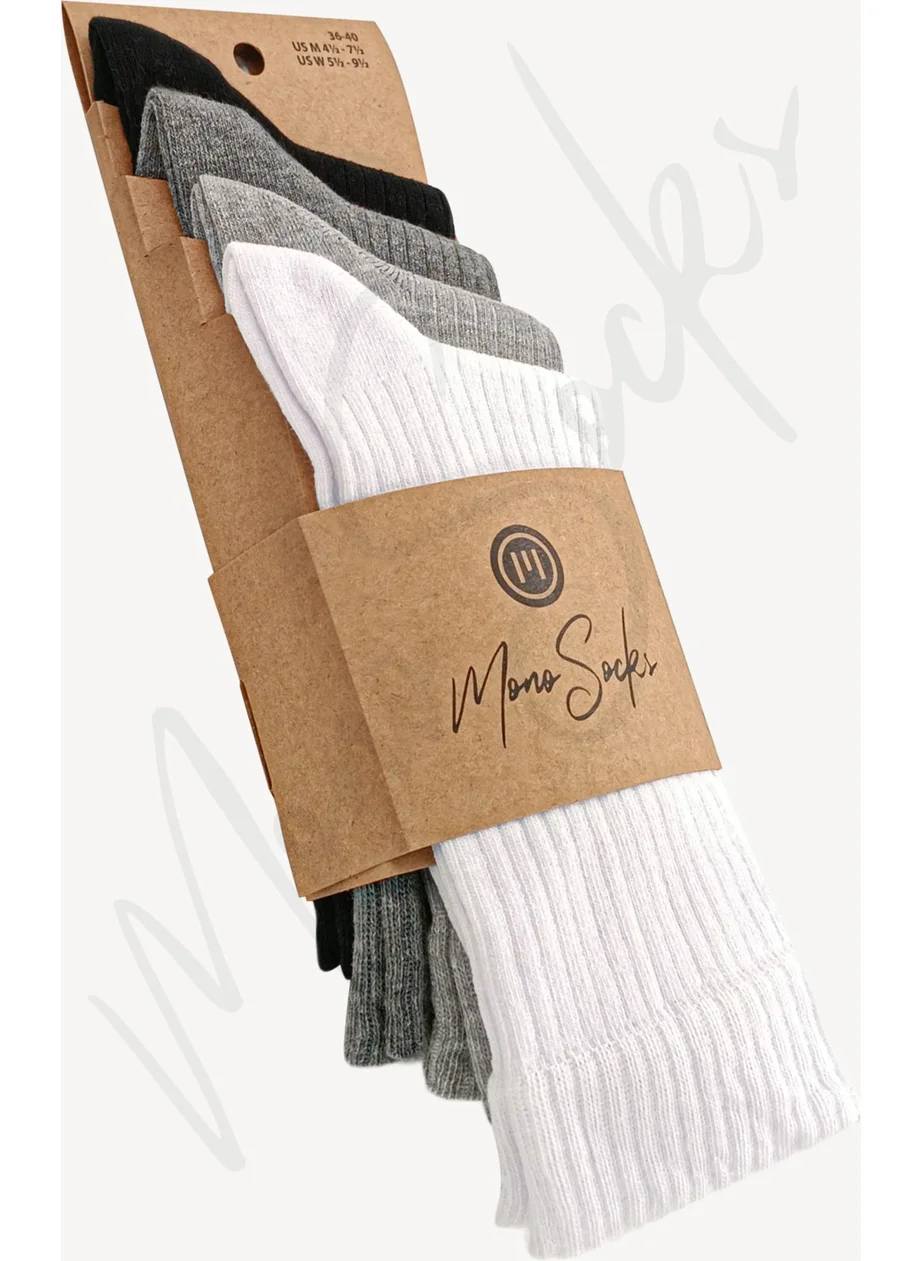 Mono Socks Ribbed Basic Socket Socks