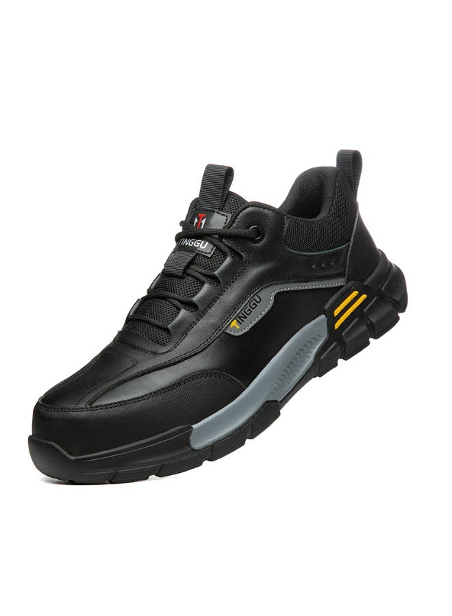 أحذية رجالية ذات أصابع فولاذية وخفيفة الوزن وآمنة ومريحة ومقاومة للثقب وأحذية عمل غير قابلة للتدمير وأحذية رياضية أنيقة. - Image 1