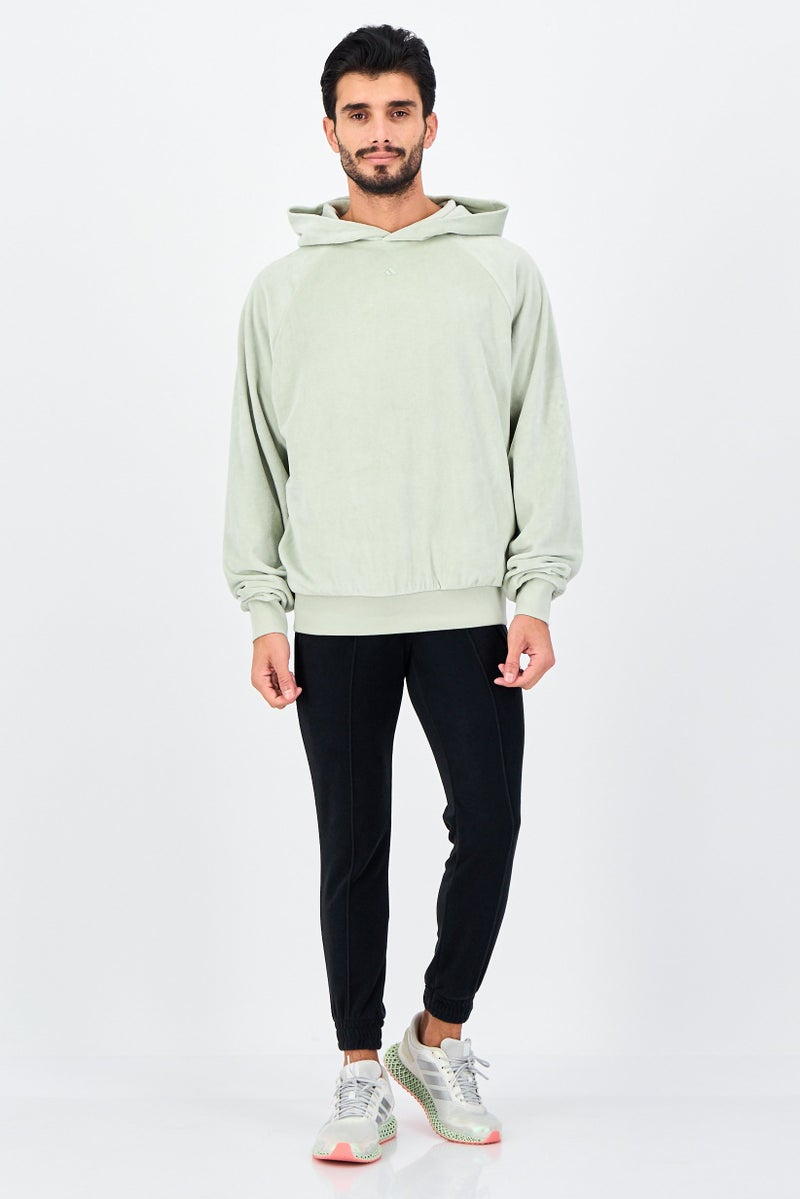 Adidas Men Sportswear Fit Long Sleeve Basketball Hoodie, Mint Green - Image 4