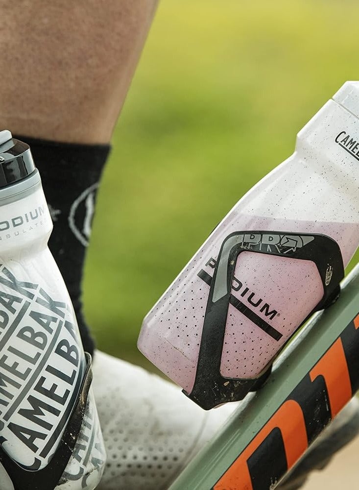 CAMELBAK Podium Chill Insulated Bike Water Bottle - Easy Squeeze Bottle - Fits Most Bike Cages - 24Oz, Black  - Image 3