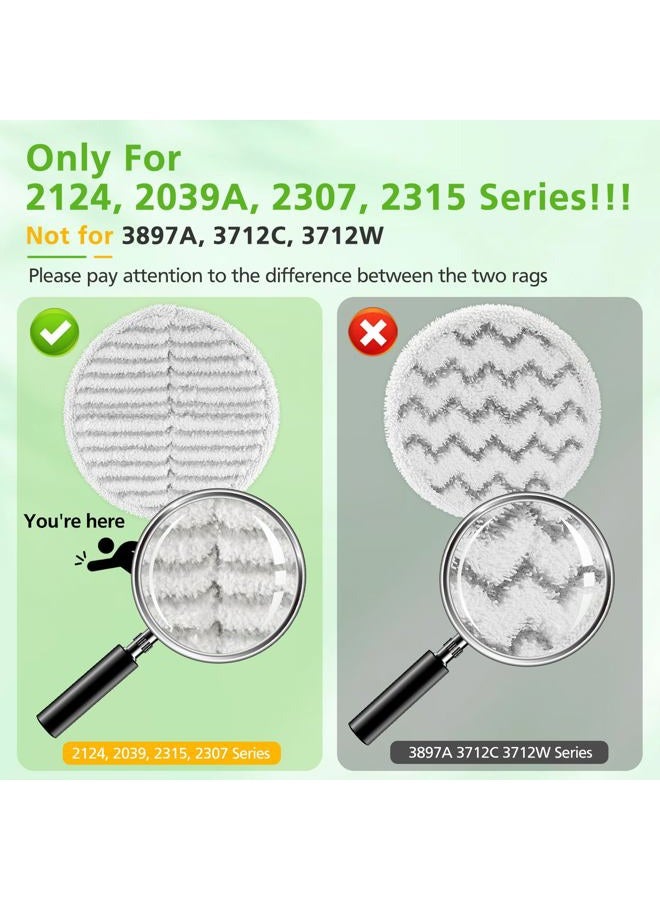 Zeekech 8 Pack Mop Pads Replacement Compatible with Bissell Spinwave 2124, 2039A, 2307, 23157, 23159, 20393, 20399 Hard Floor Spin Mop, 2 Soft Pads, 4 Scrubby Pads, 2 Heavy Scrub Pads - Image 3