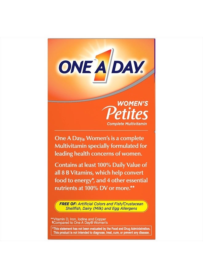 One A Day Women's Petites Multivitamin، مكمل غذائي يحتوي على فيتامين أ، ج، د، هـ والزنك لدعم صحة المناعة، وفيتامينات ب، والبيوتين، وحمض الفوليك (على هيئة حمض الفوليك) والمزيد، أقراص، 160 قرصًا - Image 5