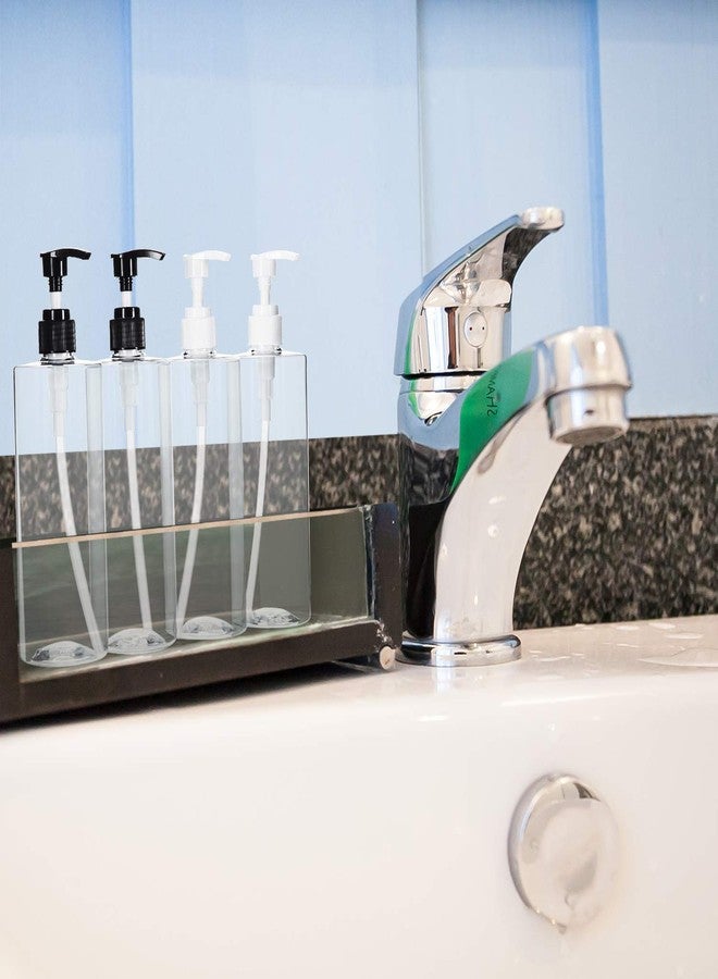 هارودز عبوات هارودز قابلة لإعادة التعبئة سعة 500 مل للشامبو والصابون (عبوة من 5 قطع) | مجموعة موزعات بلاستيكية خالية من مادة BPA | عبوات متينة للصابون السائل، وغسول اليدين، واللوشن، والبلسم، مناسبة للحمام وحوض الغسيل - Image 4