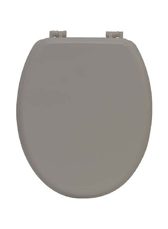 تيندانس مقعد مرحاض خشبي بلون توب وبحجم 18 بوصة يأتي مع مجموعة تثبيت