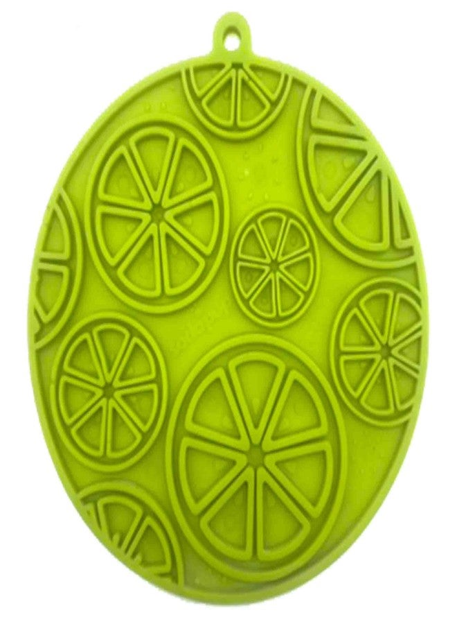 SodaPup Citrus eMat – Durable Enrichment Feeder Made in USA from Non-Toxic, Pet-Safe, Food Safe Rubber for Mental Stimulation, Avoiding Overfeeding, Fresh Breath, Digestive Health, Calming, & More - Image 1