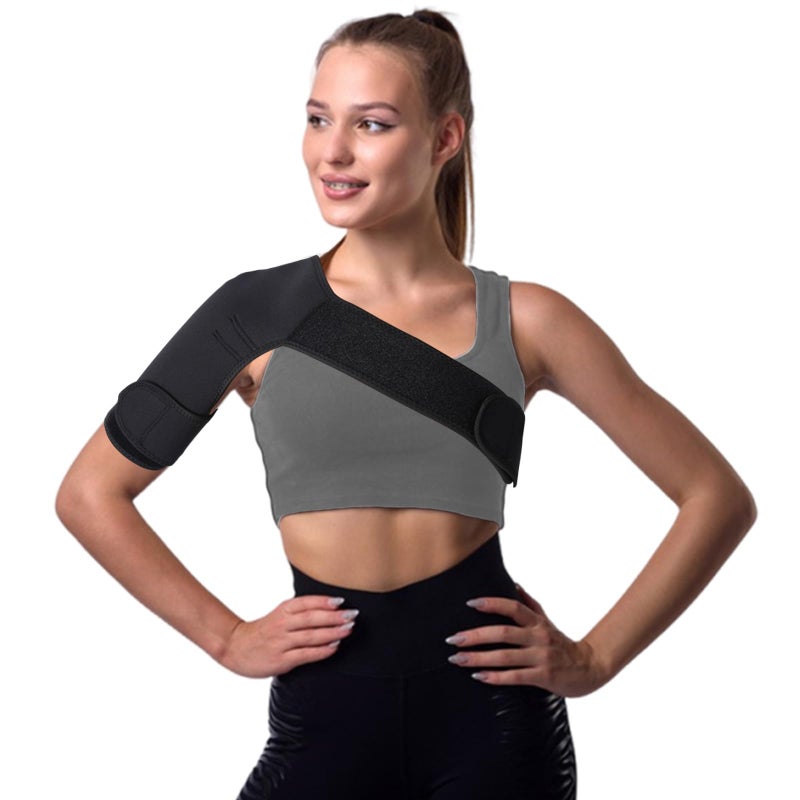 Ynyjzz Shoulder Brace for Women, Shoulder Compression Sleeve, Adjustable and Can be Worn Under Clothes, Rotator Cuff for Pain Relief (Right shoulder women) - Image 1