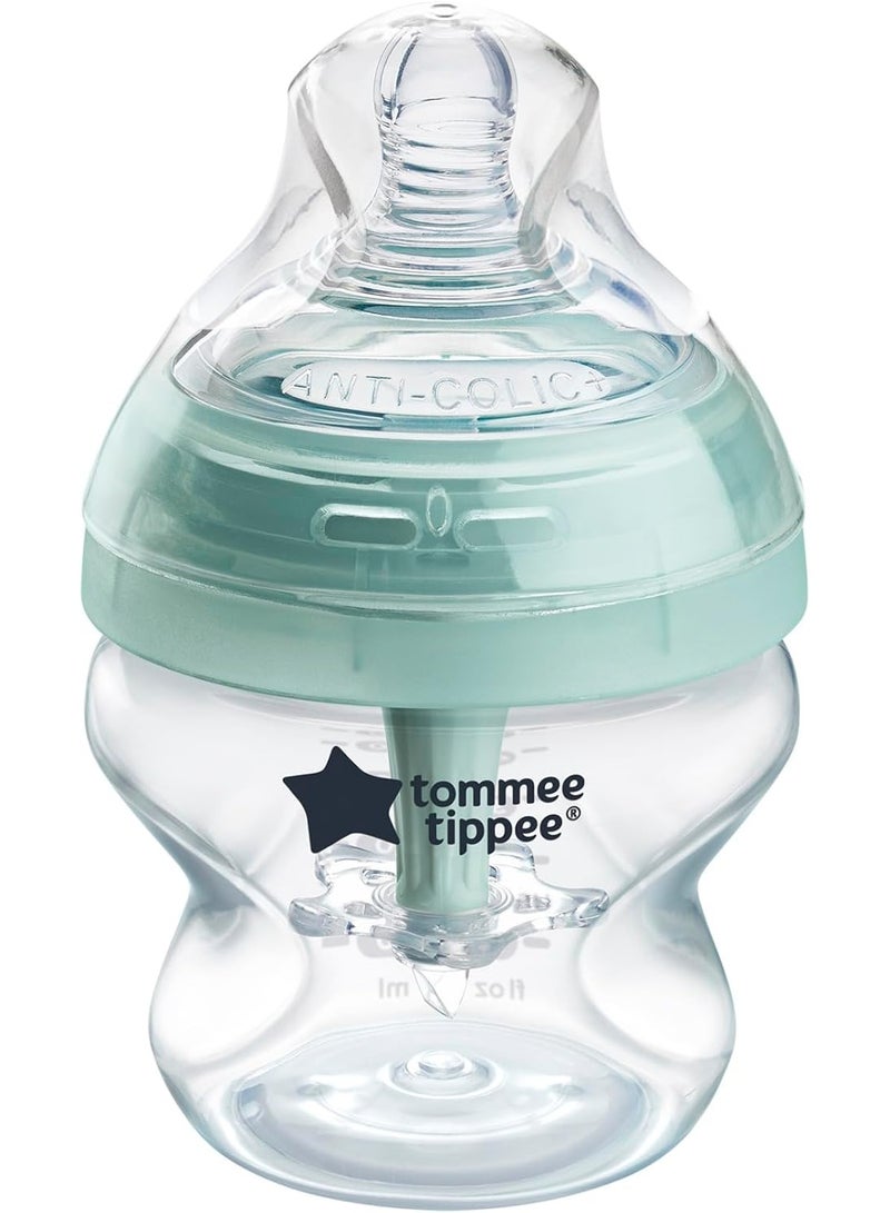 tommee tippee Advanced Anti+Colic Feeding Bottle Slow Flow Breast Like Teat Soft Silicone Nipple BPA Free 0M+ 150 ML - Image 1