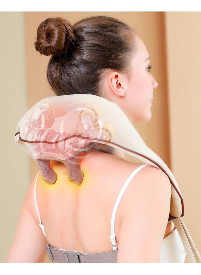 DubaiGallery مدلك للرقبة والكتفين مع حرارة، مدلك رقبة، مدلك رقبة وظهر شياتسو مع حرارة، مدلك كتف كهربائي، تدليك عميق 5D محاكاة يدوي - Image 4