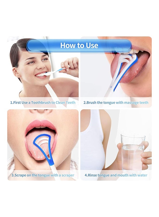 Generic 2 pcs Tongue Brush,Cleaning Tongue Surface,Oral Cleaning Brushes,Tongue Scraper,Deep Clean Maintain Oral Clean,Hygiene Care For Men And Women Daily Oral Care, Ideal For Gift  - Image 5