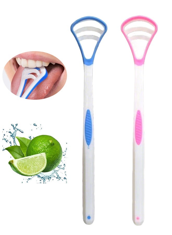 Generic 2 pcs Tongue Brush,Cleaning Tongue Surface,Oral Cleaning Brushes,Tongue Scraper,Deep Clean Maintain Oral Clean,Hygiene Care For Men And Women Daily Oral Care, Ideal For Gift  - Image 1