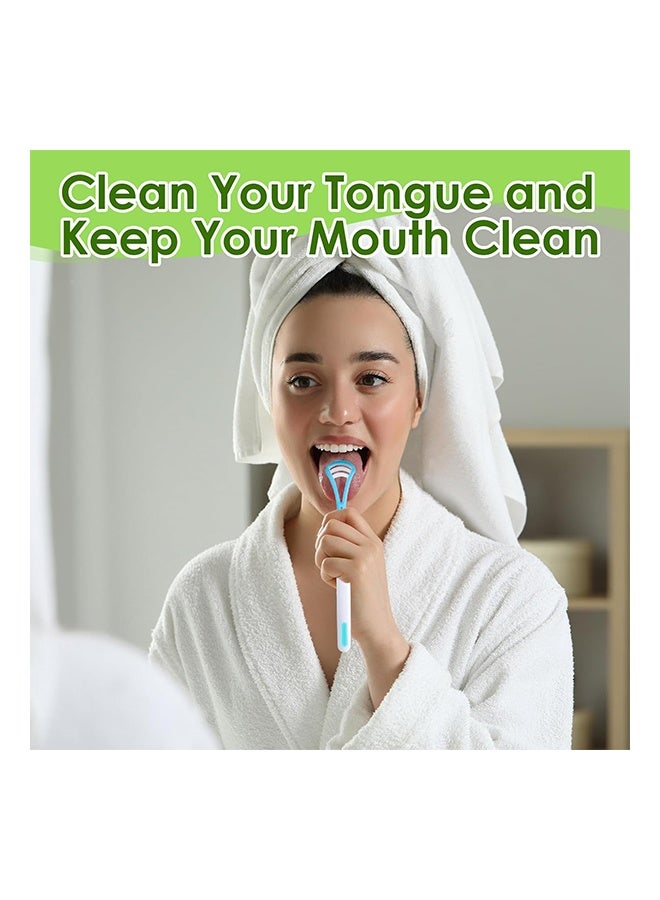 Generic 2 pcs Tongue Brush,Cleaning Tongue Surface,Oral Cleaning Brushes,Tongue Scraper,Deep Clean Maintain Oral Clean,Hygiene Care For Men And Women Daily Oral Care, Ideal For Gift  - Image 2