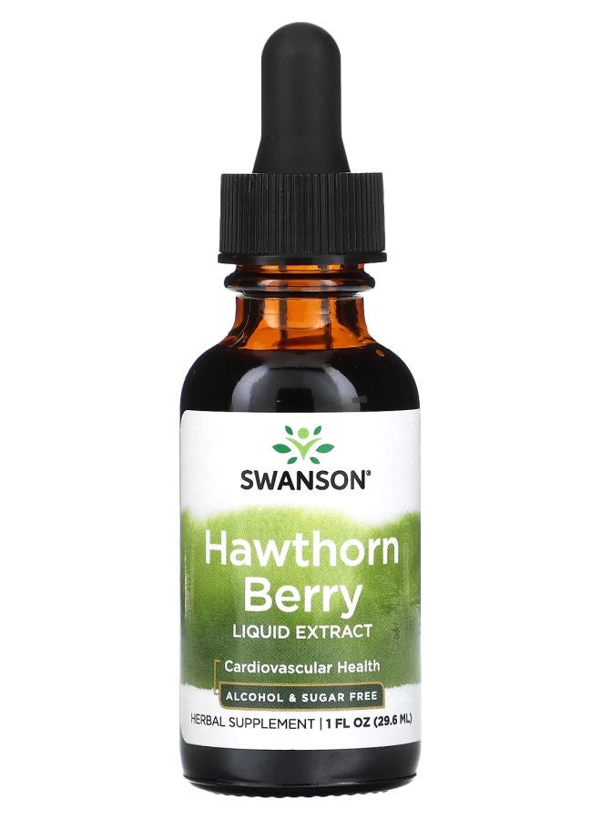 SWANSON Hawthorn Berry Liquid Extract  Sugar Free 1 fl oz (29.6 ml)