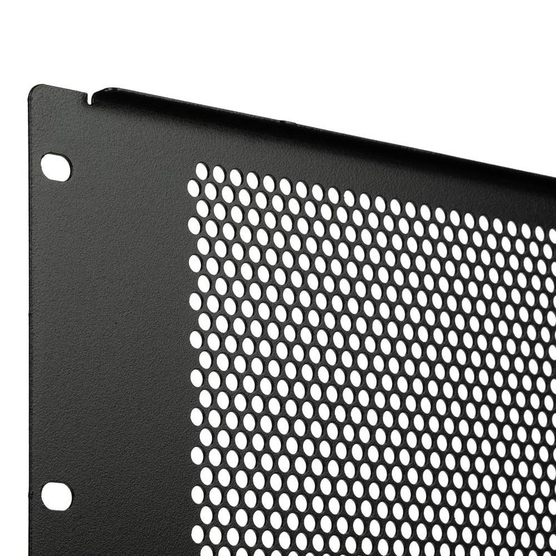 Navepoint 2U Blank Rack Mount Panel Spacer with Venting for 19-Inch Server Network Rack Enclosure Or Cabinet Black - Image 2
