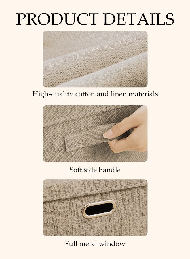 DUNISO Foldable Closet Storage Organizer with lid,Wardrobe Clothes Organizer,Stackable Storage Bin,Moisture and Dirt Prevention,for Clothing, Sheets, Toys, Books, for Home Bedroom Office,44*29*30cm - Image 3