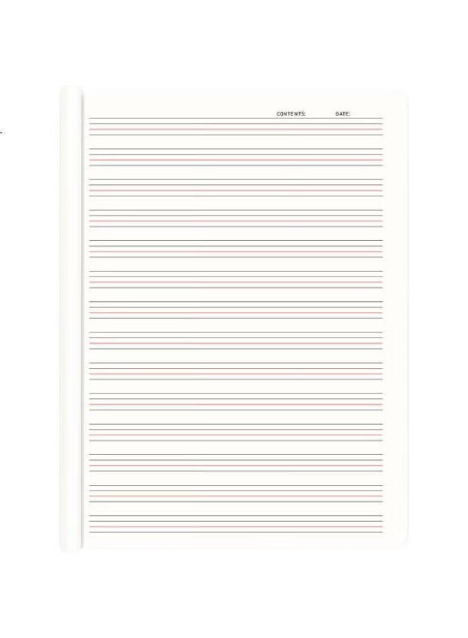Lison English Notebook, English Homework Book For Primary And Middle School Students, B5 Notebook, Exercise Book, English Practice Book, 5-Pack, 34 Pages Per Book - Image 2