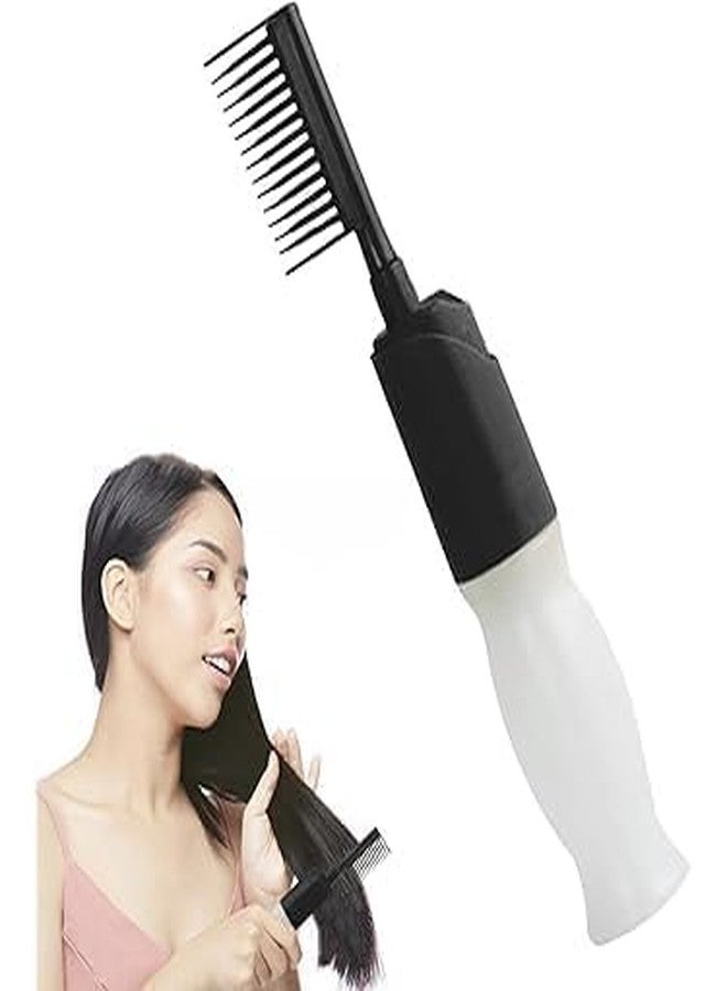 PEAKTASTE Root Comb Applicator Bottle Hair Dye Brush | Precision Hair Color Applicator for Root Touch-Up & Hair Care | Black - Image 2