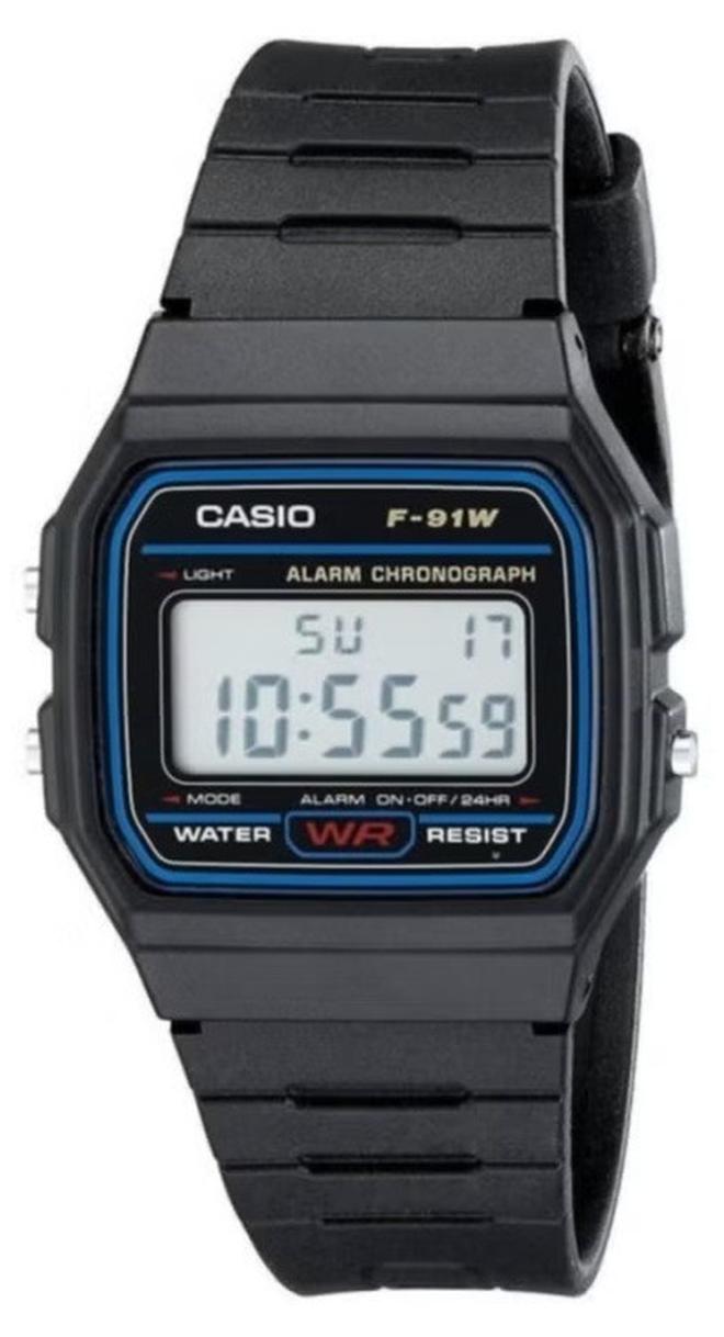 CASIO Men's Classic Digital Casio Watch F91W - 35 mm - Black - Image 1