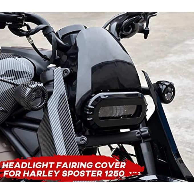 ريحني أغطية غطاء مصابيح الدراجة الأمامية لدراجة نارية هارلي SS1250 غطاء غطاء المصابيح الرأسية لحزام مصباح الدراجة النارية لهارلي SS1250 Sportster S 1250 Rh1250 ملحقات 20212022 - Image 2