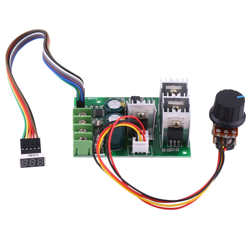 St DC Motor Speed Controller: 0A-30A Adjustable, High-Quality Circuit Board, Stable Performance - Digital Display, Screw Terminal Wiring for Industrial & DIY Motor Control - Image 2