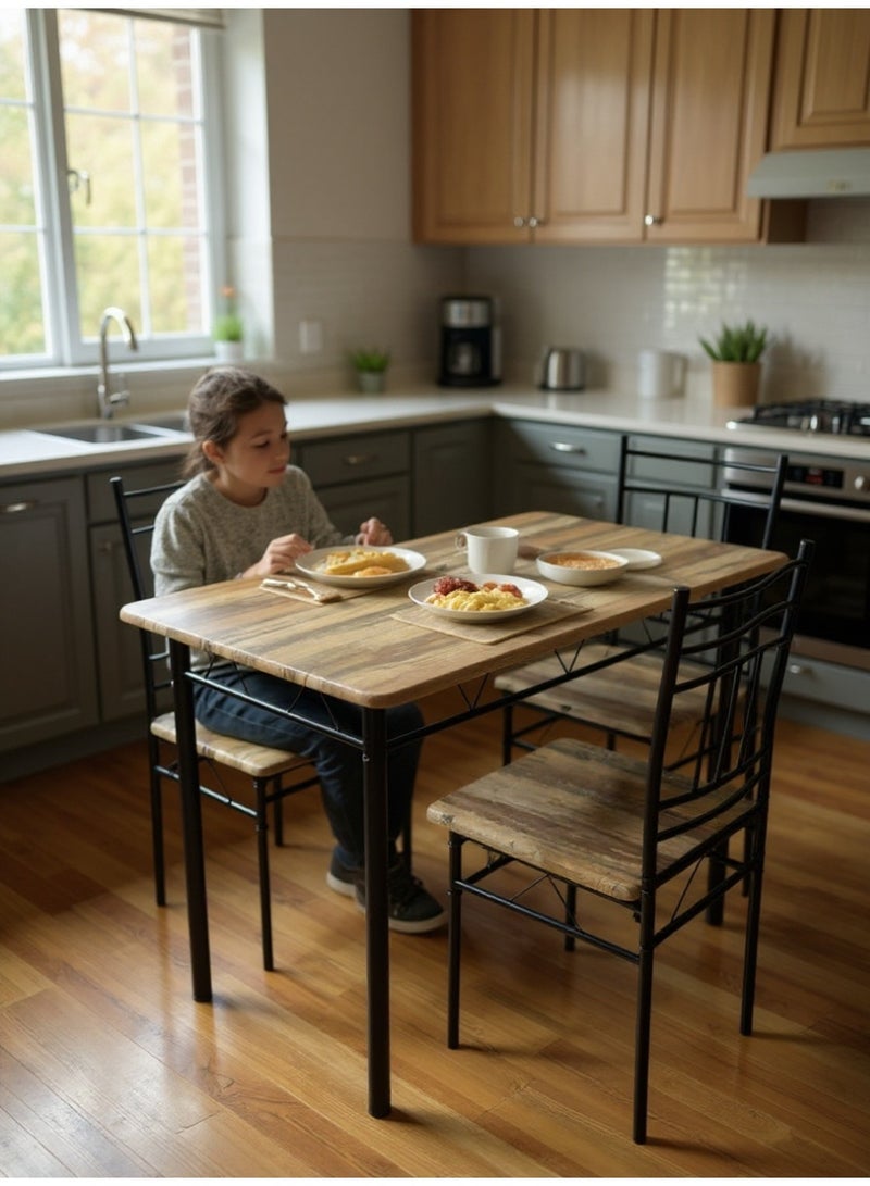 Living Elegant Dining Table with 4 Stylish Chairs - Image 2