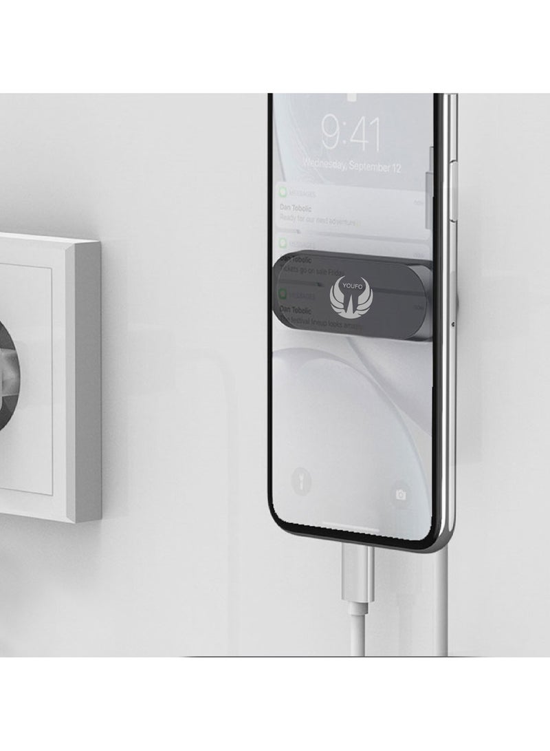 YOUFO Magnetic Phone Holder – Universal Dashboard & Wall Mount with Strong Neodymium Magnets, Compact Design, Signal-Safe, Cable Organizer Compatible with Most Phones Y4818 - Image 3