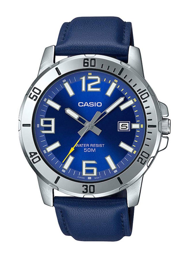 CASIO Men Enticer Leather Analog Watch MTP-VD01L-2BVUDF - Image 1