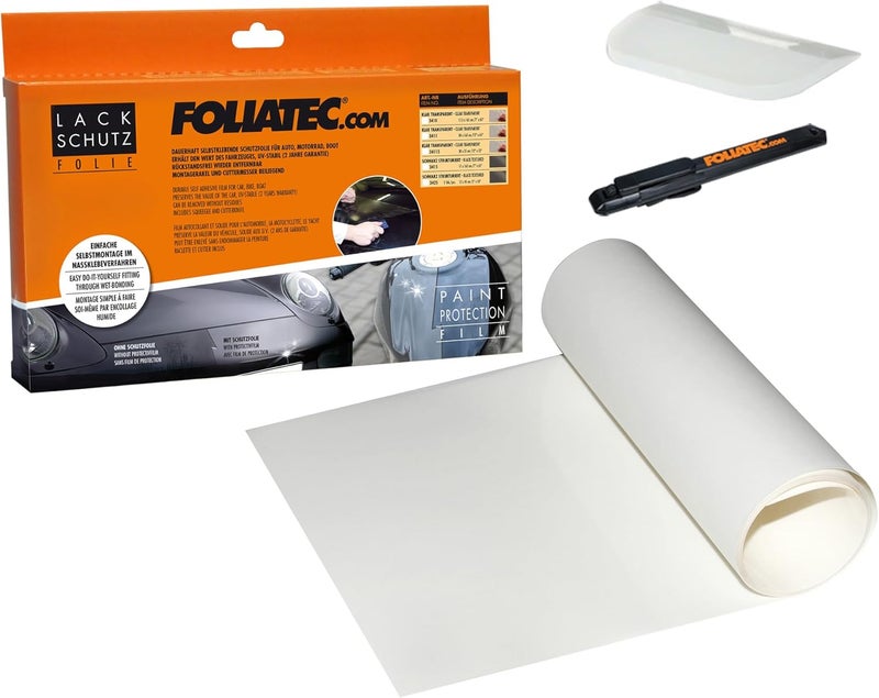 Foliatec FT3411 Paint Protection Film, 30 x 165 cm, Transparent - Image 1