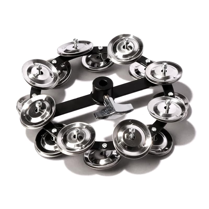 Softline Pro Hi‑Hat Tambourine with Double Stainless Steel Jingles Premium Gong‑Style Rattle Ring for Drums and Percussion Instruments (SP HH BT16) - Image 4
