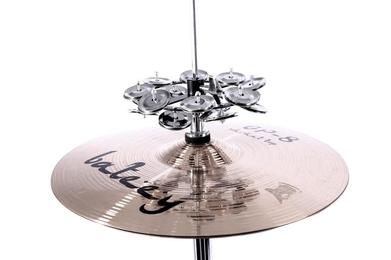 Softline Pro Hi‑Hat Tambourine with Double Stainless Steel Jingles Premium Gong‑Style Rattle Ring for Drums and Percussion Instruments (SP HH BT16) - Image 3