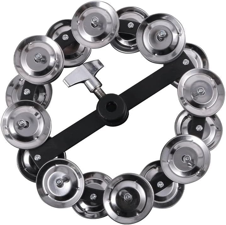 Softline Pro Hi‑Hat Tambourine with Double Stainless Steel Jingles Premium Gong‑Style Rattle Ring for Drums and Percussion Instruments (SP HH BT16) - Image 1
