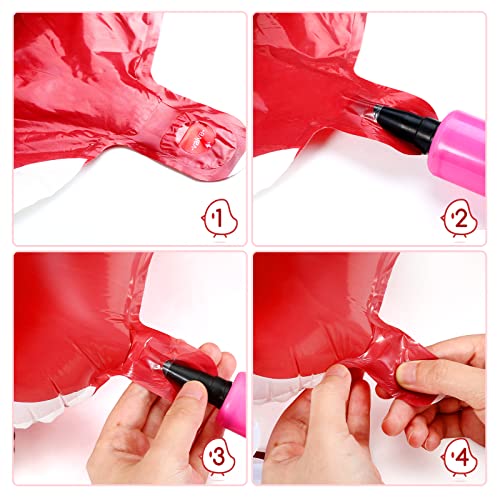 KESOTE Farm Animal Balloons, 6 Pack Inflatable Farm Animals Walking Balloons for Birthday Party Decorations Farm Animal Birthday Party Supplies - Image 4
