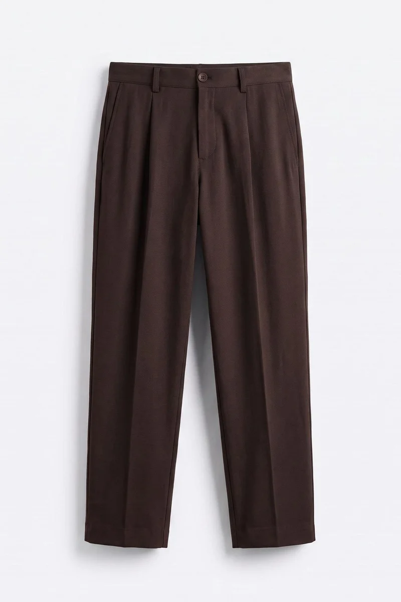 Giesto Dark Mocha Brown GIESTO Suit Pants for Men | Best Price UAE