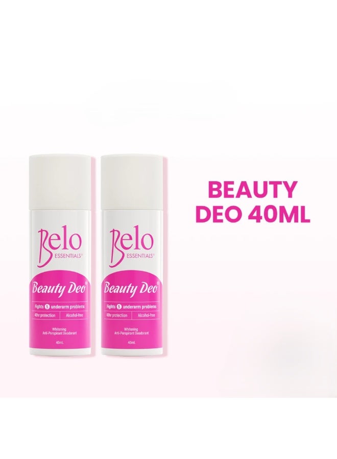 Belo Whitening Beauty Deo Roll On 40ml, Pack of 2 - Image 2
