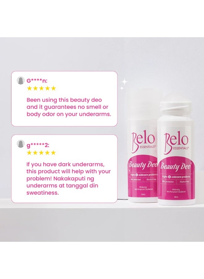 Belo Whitening Beauty Deo Roll On 40ml, Pack of 2 - Image 5