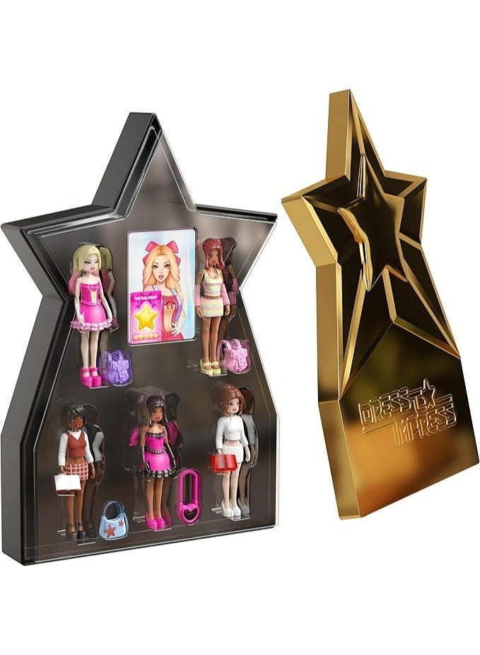 PhatMojo Dress To Impress - Mystery Small  Doll  Superstar Series 2 - Pack of 5 - Image 1